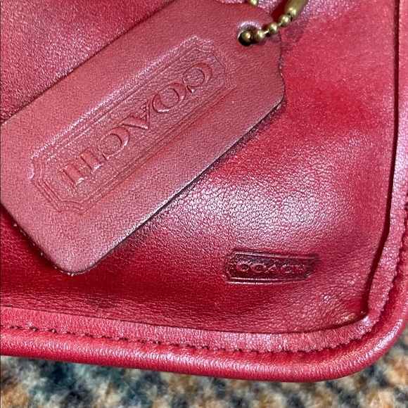 Coach 80s Red Chunky Case Wallet #7165 - Picture 8 of 8